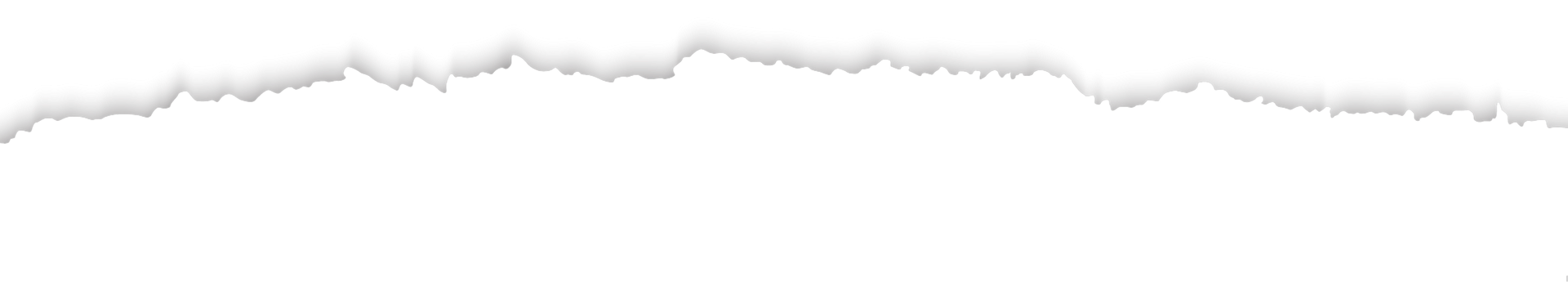 Weißes Background Element mit zackiger Oberkante